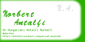 norbert antalfi business card